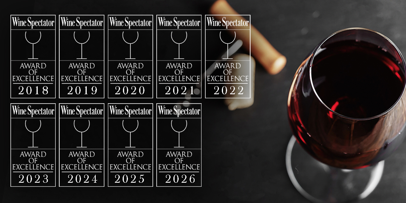 Johnny's Italian Steakhouse Eau Claire Wine Spectator Award of Excellence 2026